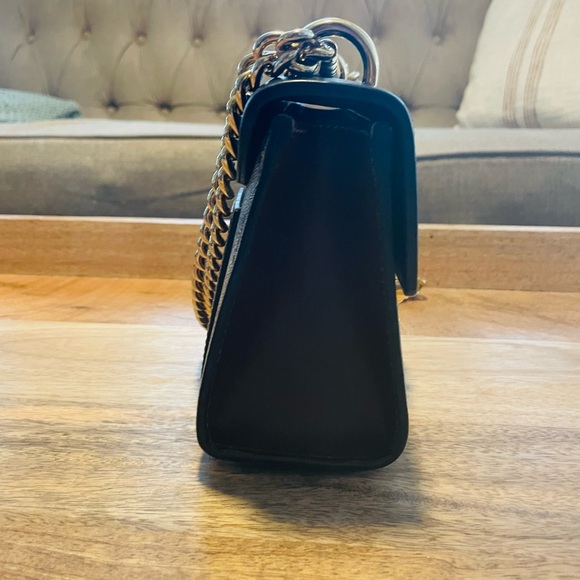 Gucci Small Padlock GG Canvas Leather Chain Shoulder Bag - Picture 11 of 15